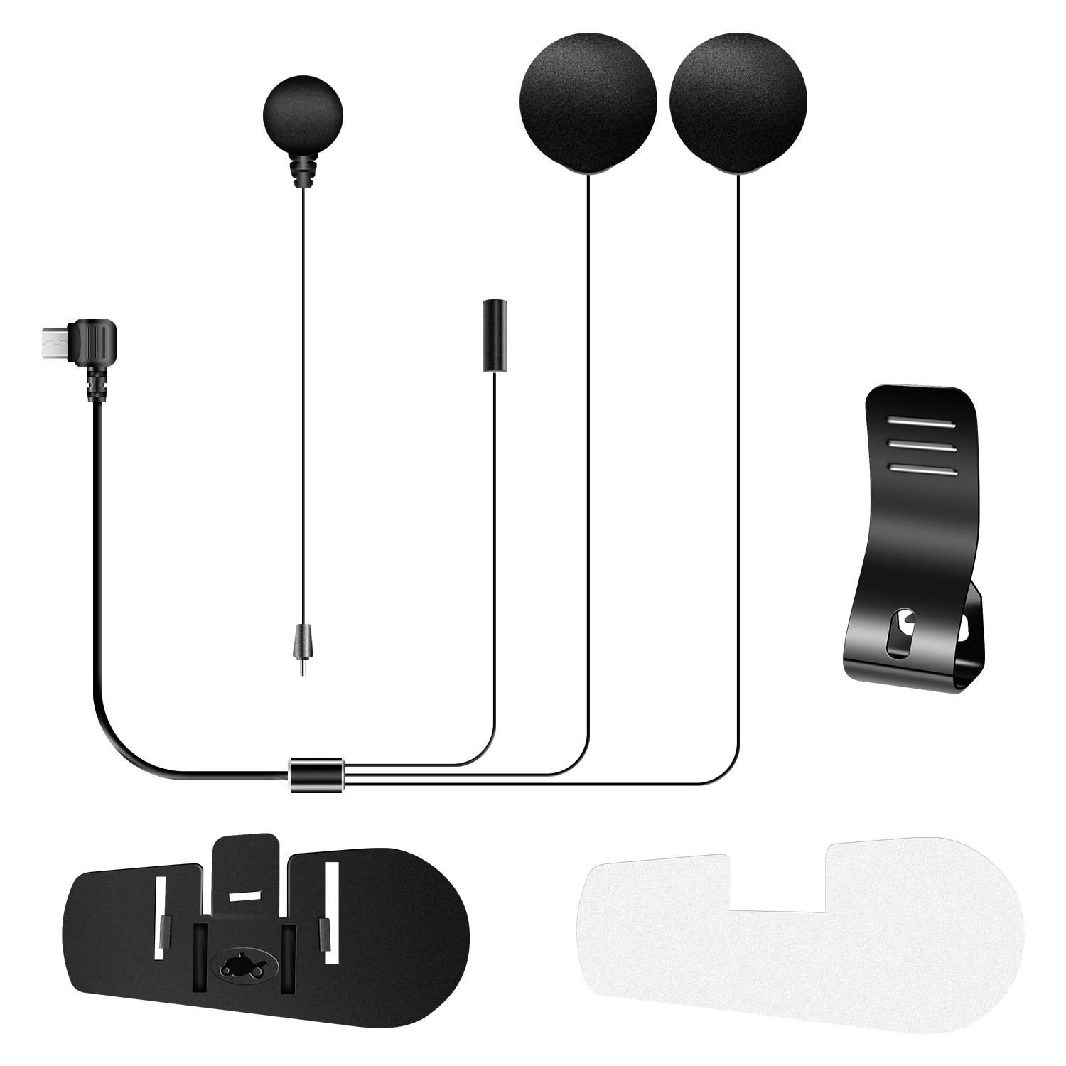 Universal Motorcycle Helmet Intercom Headset - Microfono Altoparlante Auricolare con Clip Fodsports