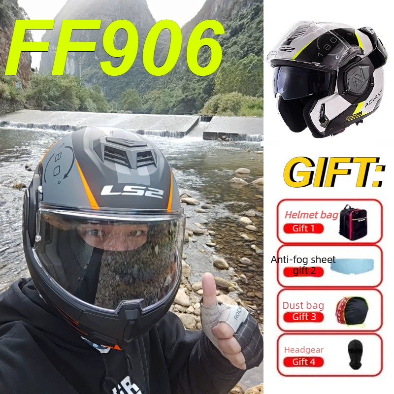Modular Flip Up Motorcycle Helmet Dot Approved - Casco Modulare LS2 FF906 Advant per