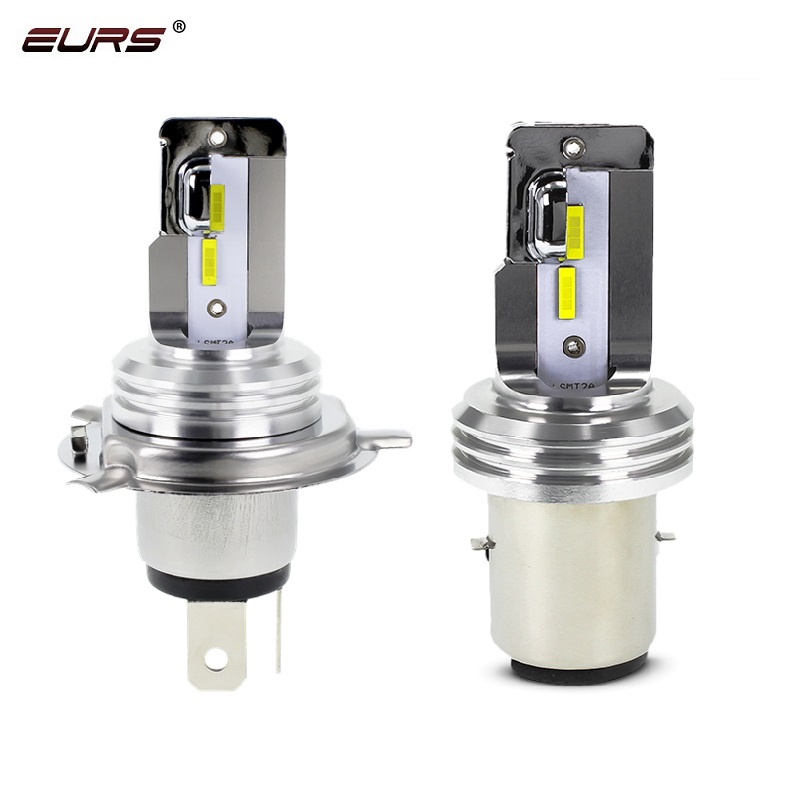 Universal Motorcycle Led Headlight Projector - EURS H4 BA20D Faro LED per