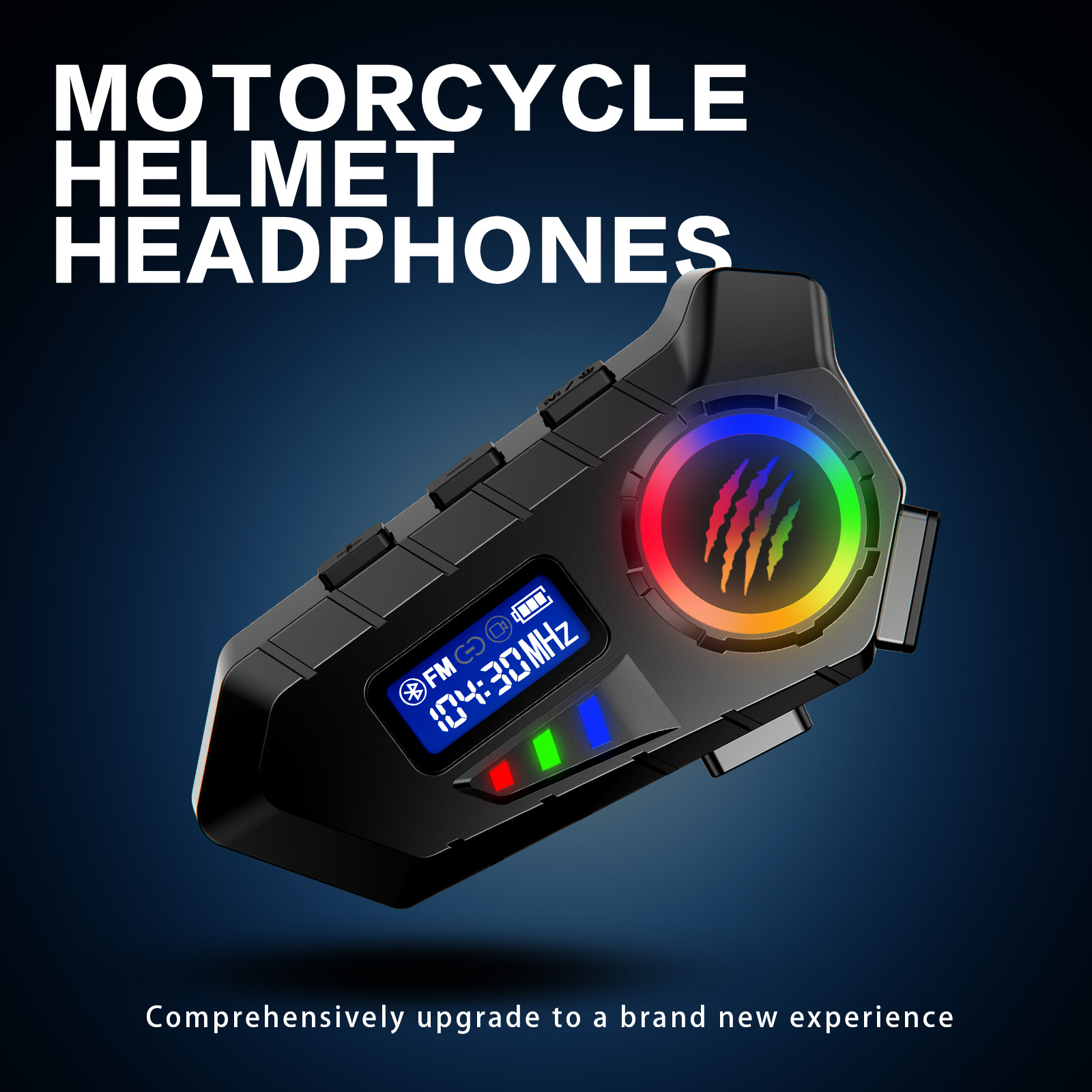 Full Face Motorcycle Helmet With Bluetooth - Y30 Cuffie per casco da motociclista