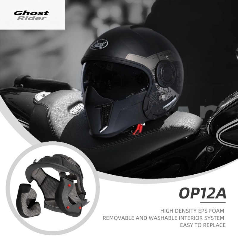 Quick Release Buckle Motorcycle Helmet - Casco Modulare per Moto OP12A, Casco