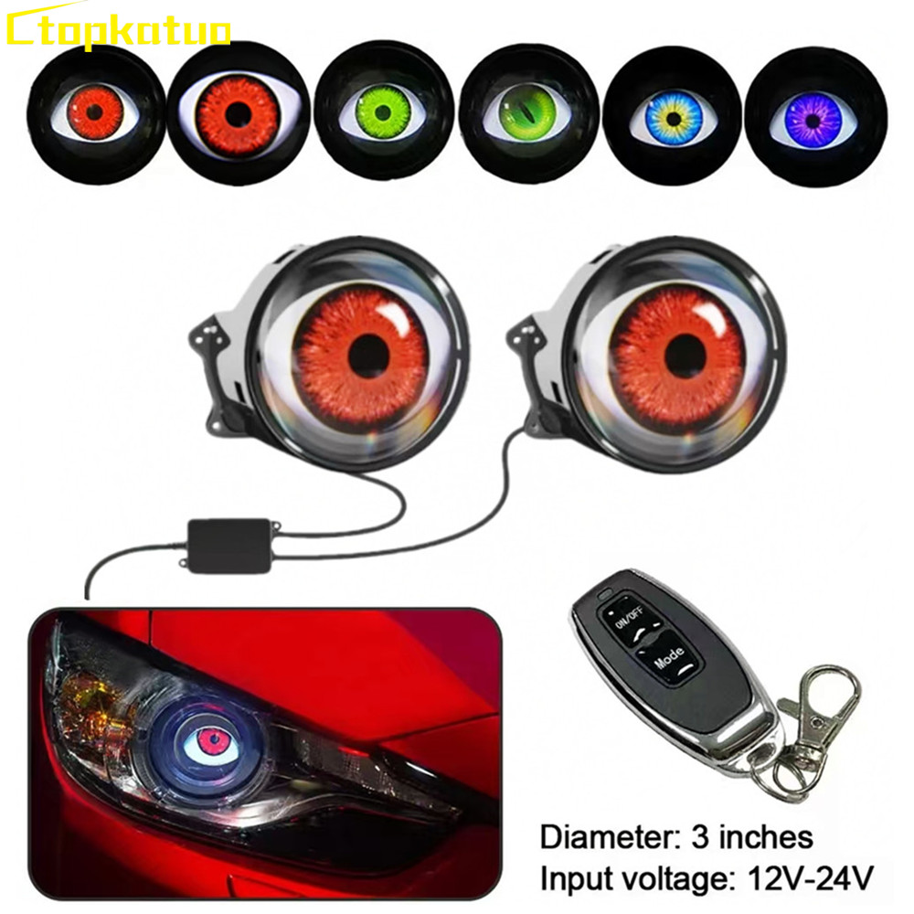 Universal Motorcycle Led Headlight Projector - 2 pezzi telecomando luci a LED
