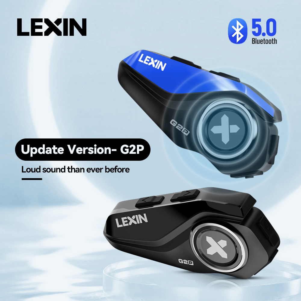 Universal Motorcycle Helmet Intercom Headset - Lexin-G2P Interfono Bluetooth per casco da