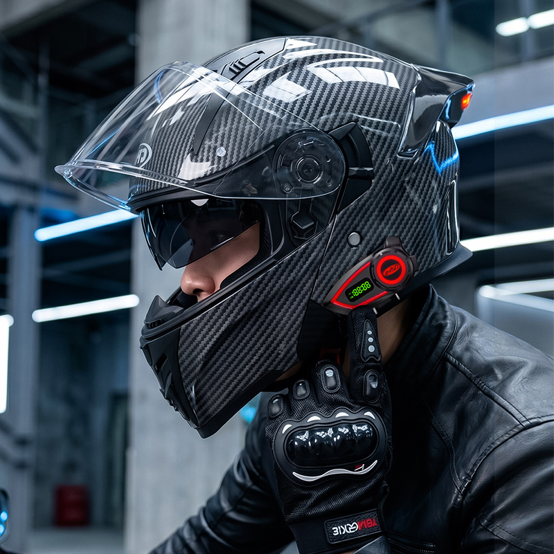 Modular Flip Up Motorcycle Helmet Dot Approved - Caschi Moto in Materiale ABS con