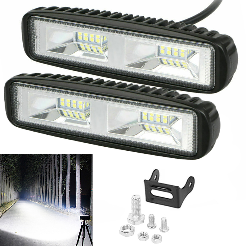 Universal Motorcycle Led Headlight Projector - Faro da Lavoro LED 48W per