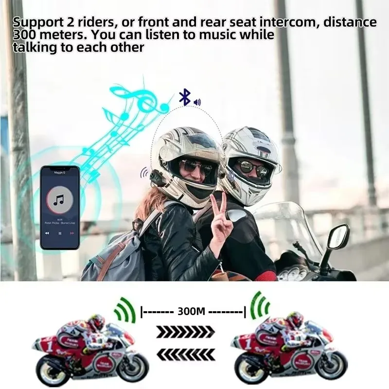 Interfono per Casco Moto 1/2x, - Universal Motorcycle Helmet Intercom Headset recensione e prezzo