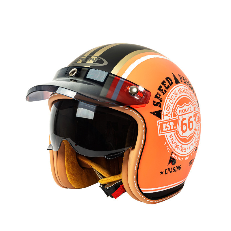 Casco Moto Vintage Open Face R - Vintage Open Face Retro Helmet recensione e prezzo