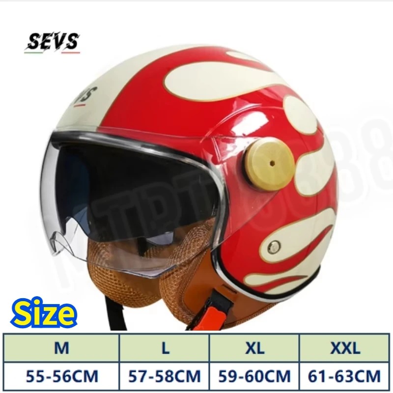 Casco Moto Aperto 3/4 con Cert - Vintage Open Face Retro Helmet recensione e prezzo
