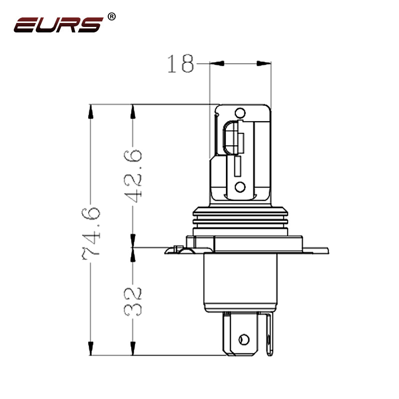 EURS H4 BA20D Faro LED per mot - Universal Motorcycle Led Headlight Projector recensione e prezzo