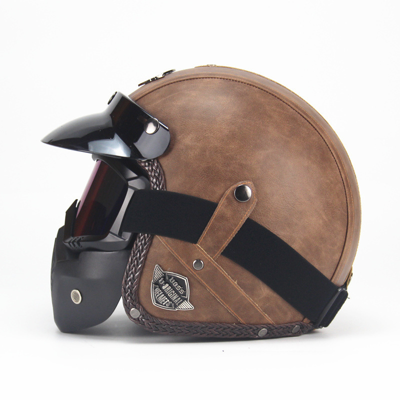 Casco Moto Retrò Vintage 3/4 A - Vintage Open Face Retro Helmet recensione e prezzo