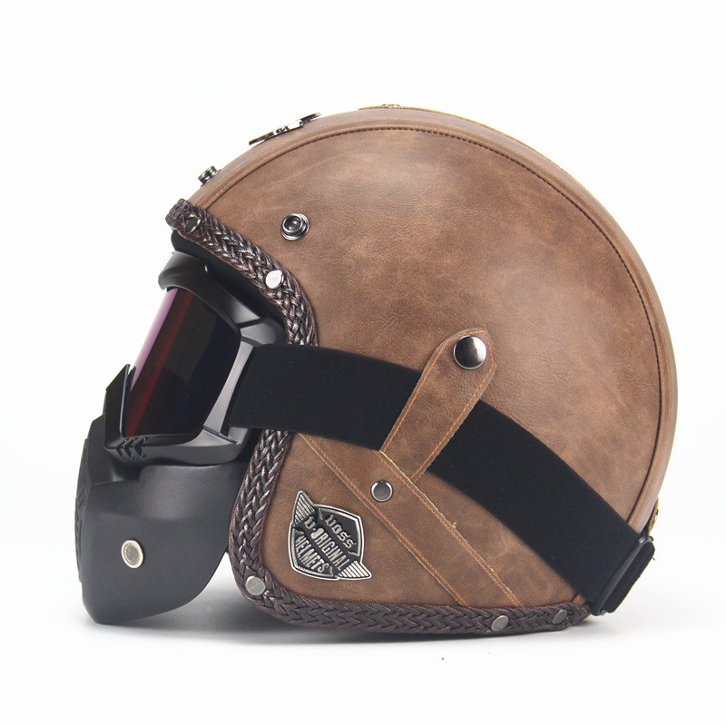 Casco Moto Retrò Vintage 3/4 A - Vintage Open Face Retro Helmet recensione e prezzo