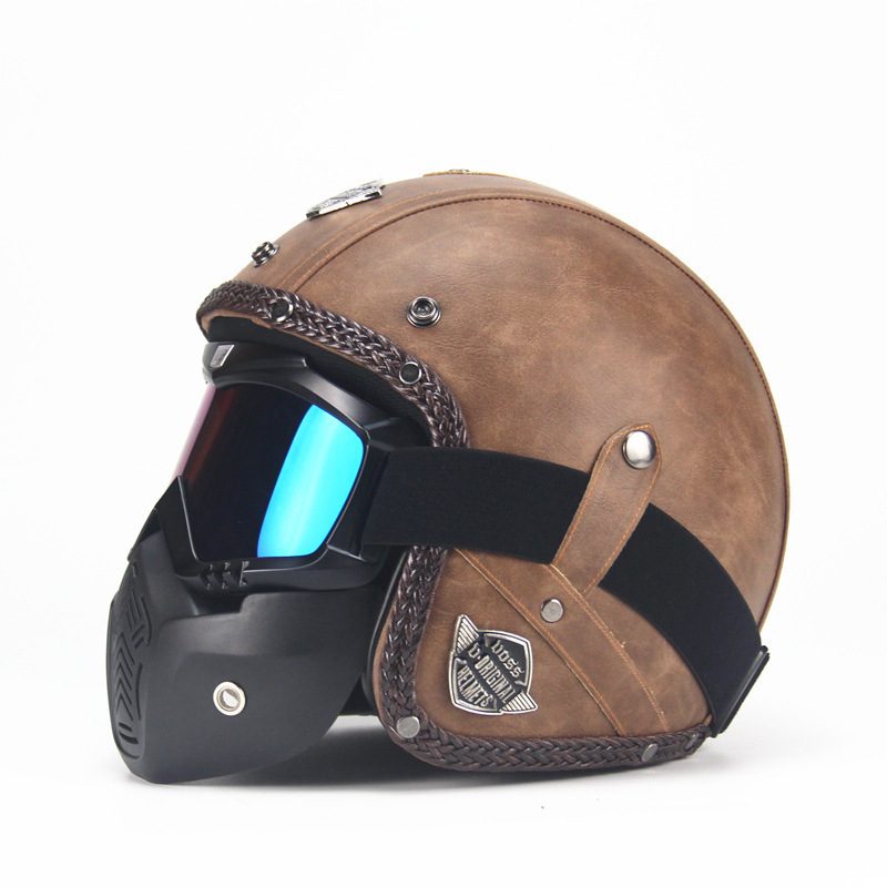 Casco Moto Retrò Vintage 3/4 A - Vintage Open Face Retro Helmet recensione e prezzo