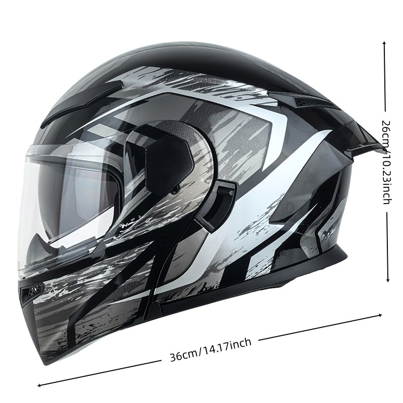 Casco Modulare per Moto con Do - Modular Flip Up Motorcycle Helmet Dot Approved recensione e prezzo