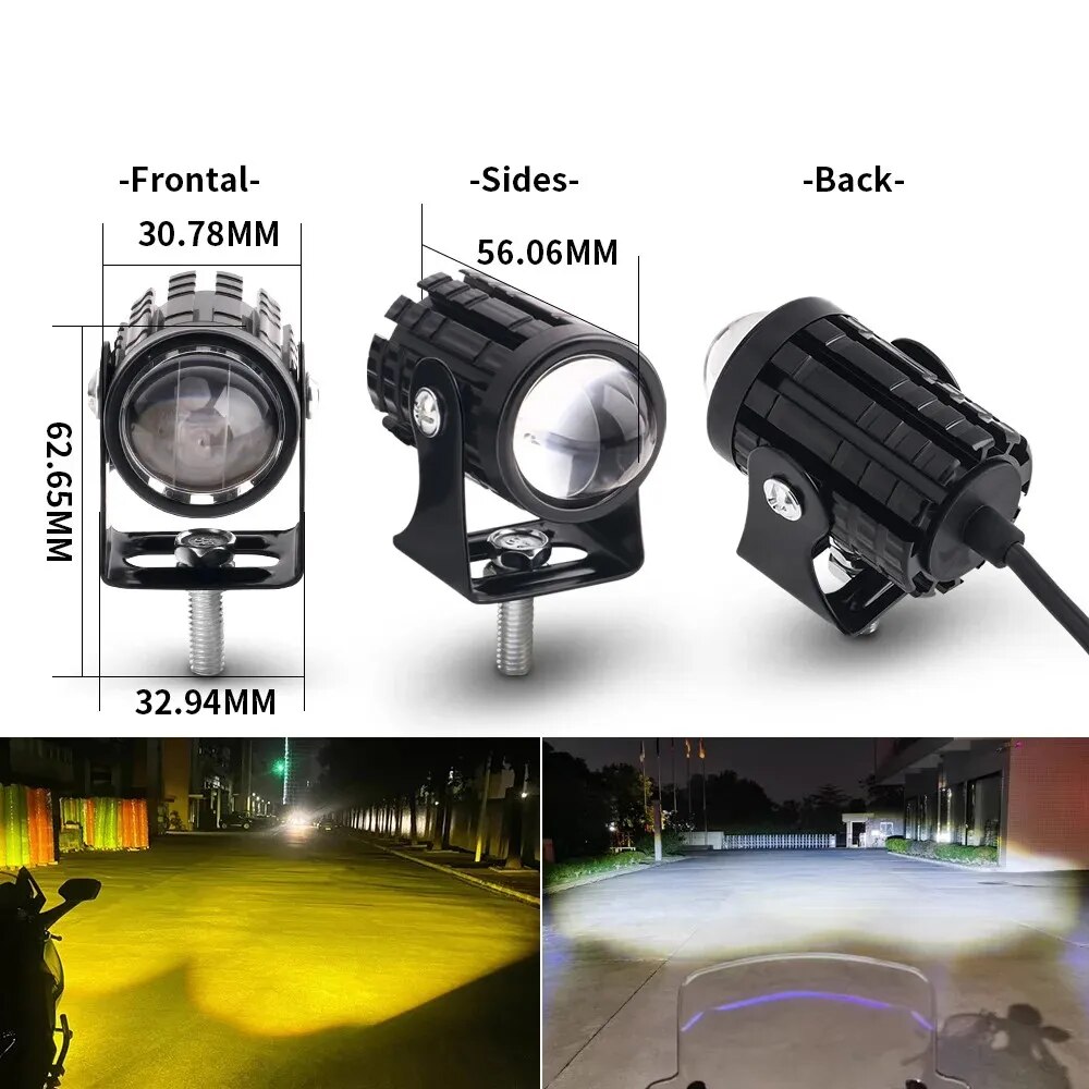 Faro LED universale per moto,  - Universal Motorcycle Led Headlight Projector recensione e prezzo