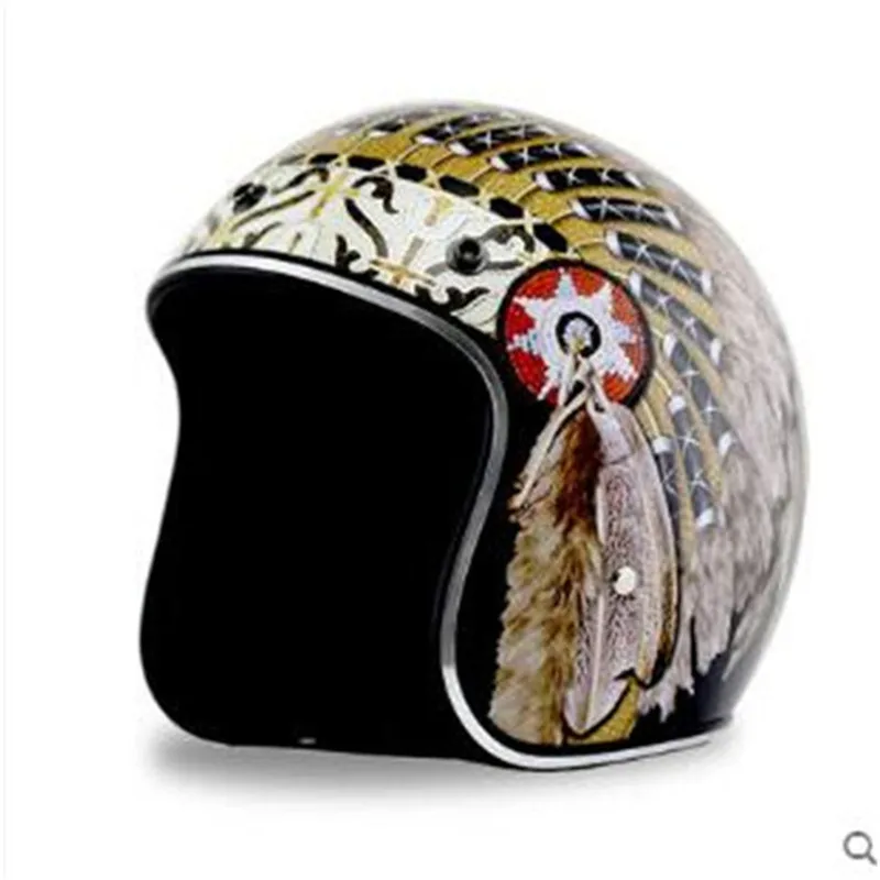 2025 Nuovo casco da moto 3/4 a - Vintage Open Face Retro Helmet recensione e prezzo