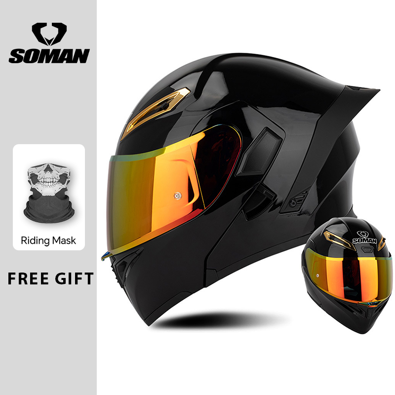 Caschi da moto apribili con do - Modular Flip Up Motorcycle Helmet Dot Approved recensione e prezzo
