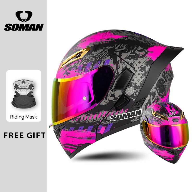 Caschi da moto apribili con do - Modular Flip Up Motorcycle Helmet Dot Approved recensione e prezzo