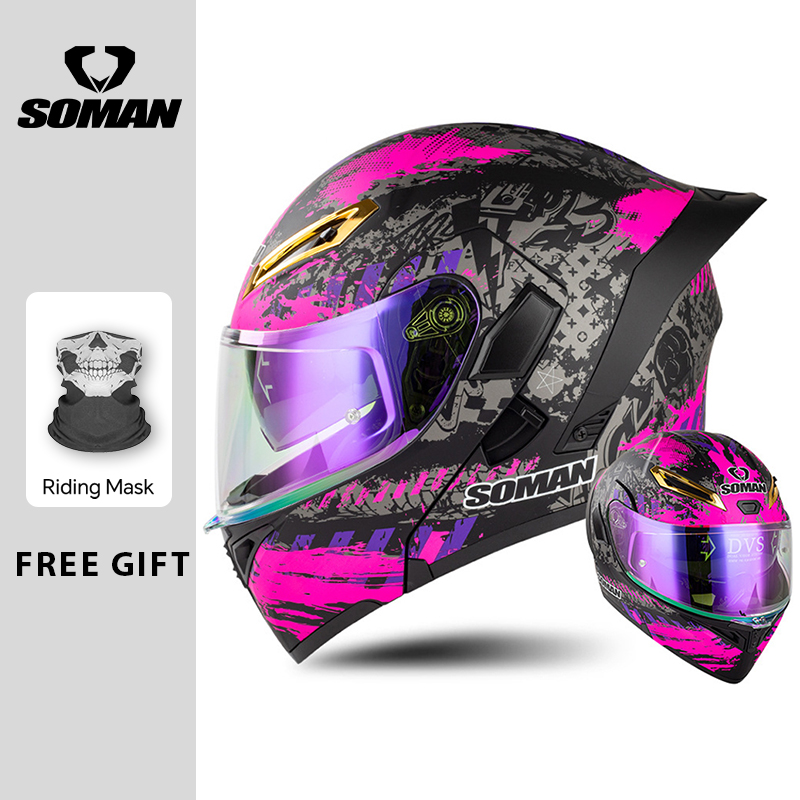 Caschi da moto apribili con do - Modular Flip Up Motorcycle Helmet Dot Approved recensione e prezzo