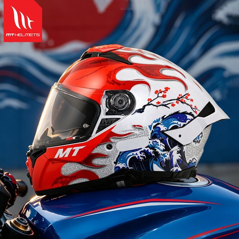 NUOVO Casco Integrale MT Thund - Dual Visor Motorcycle Racing Helmet recensione e prezzo
