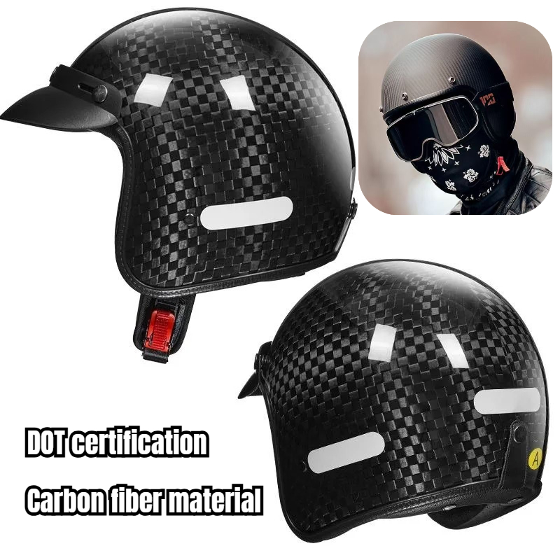Caschi da moto a basso profilo - Vintage Open Face Retro Helmet recensione e prezzo