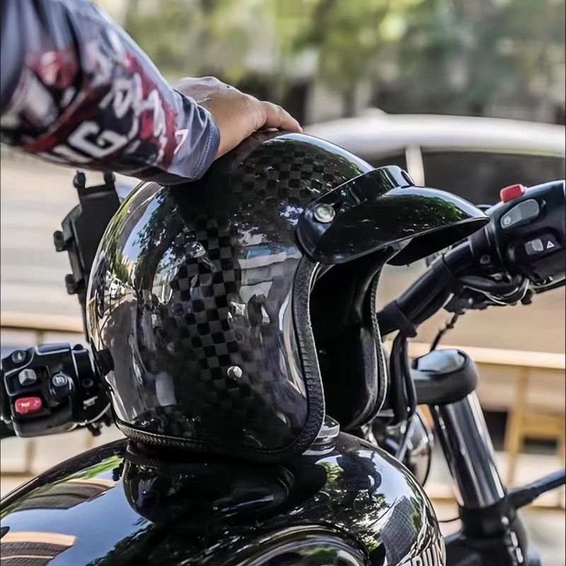 Caschi da moto a basso profilo - Vintage Open Face Retro Helmet recensione e prezzo
