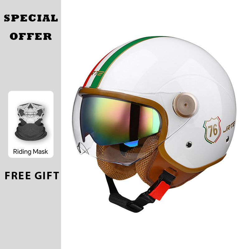 Caschi da moto retrò TT&CO a f - Vintage Open Face Retro Helmet recensione e prezzo