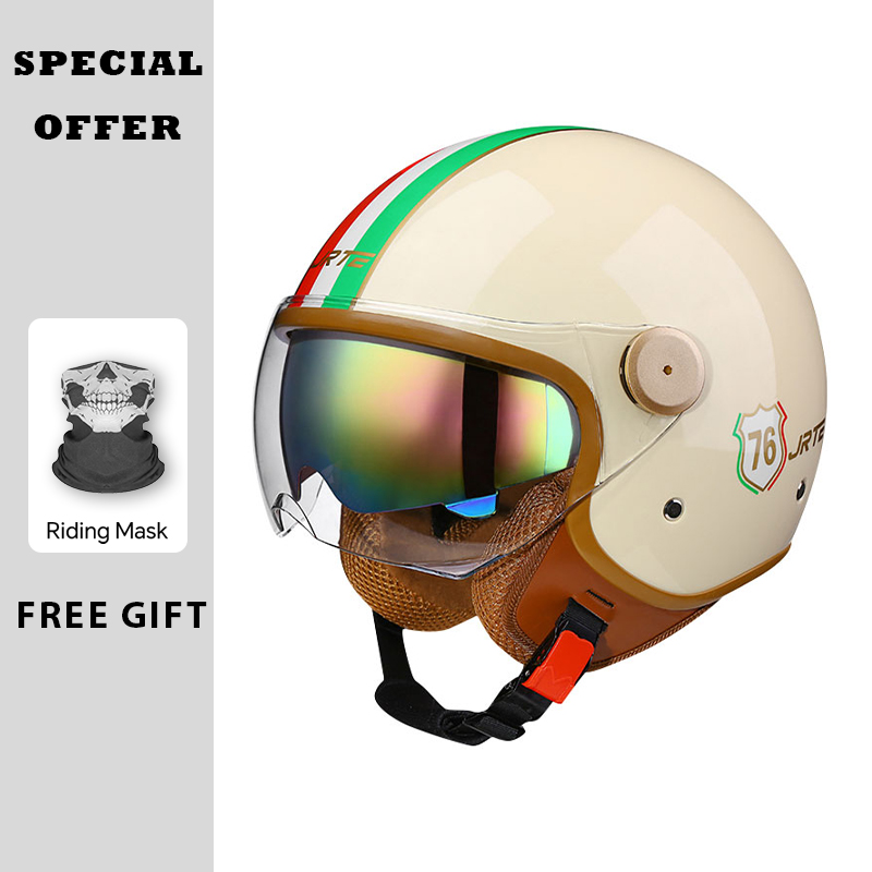 Caschi da moto retrò TT&CO a f - Vintage Open Face Retro Helmet recensione e prezzo
