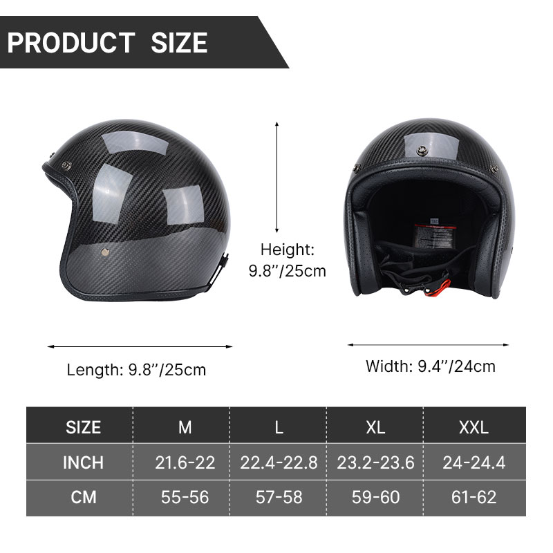 Casco vintage super leggero in - Carbon Fiber Lightweight Motorcycle Helmet recensione e prezzo