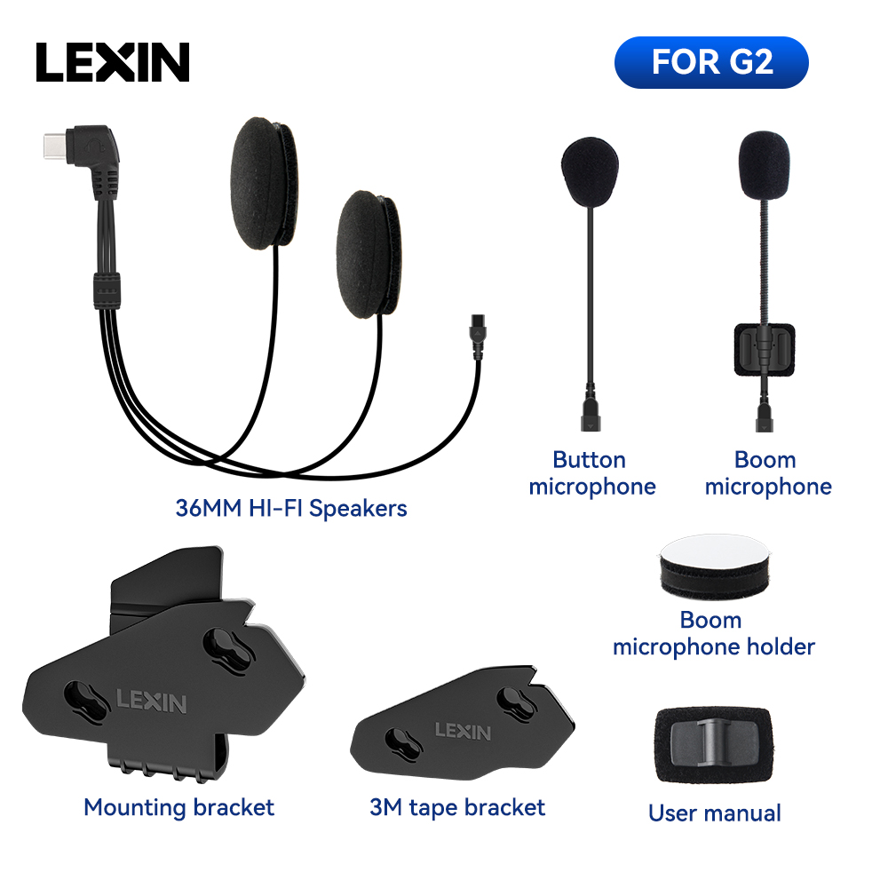 LEXIN-G2 Accessori per cuffie  - Universal Motorcycle Helmet Intercom Headset recensione e prezzo