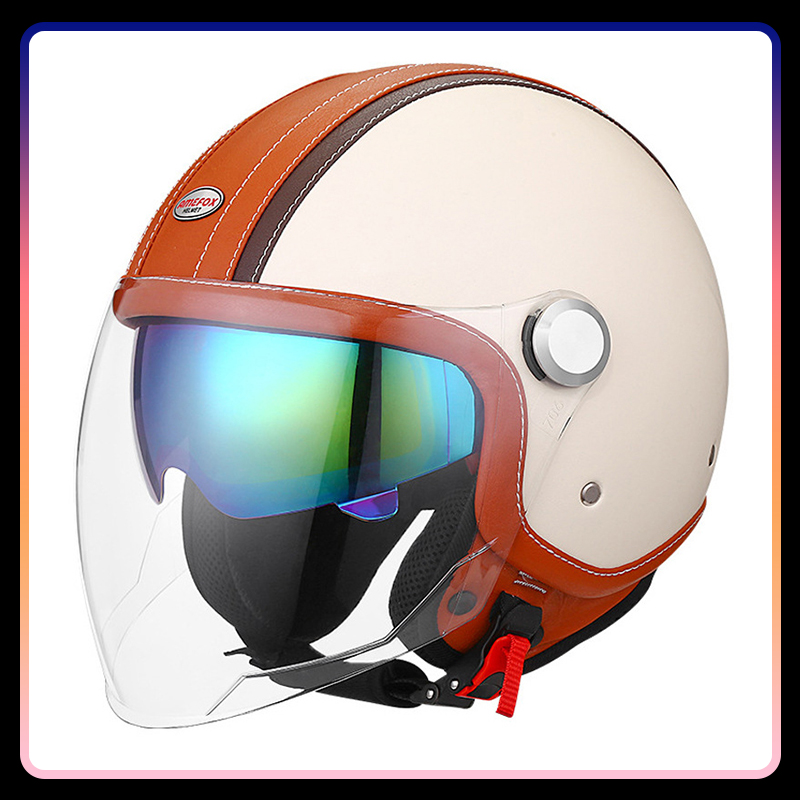 Casco da moto a faccia aperta  - Vintage Open Face Retro Helmet recensione e prezzo