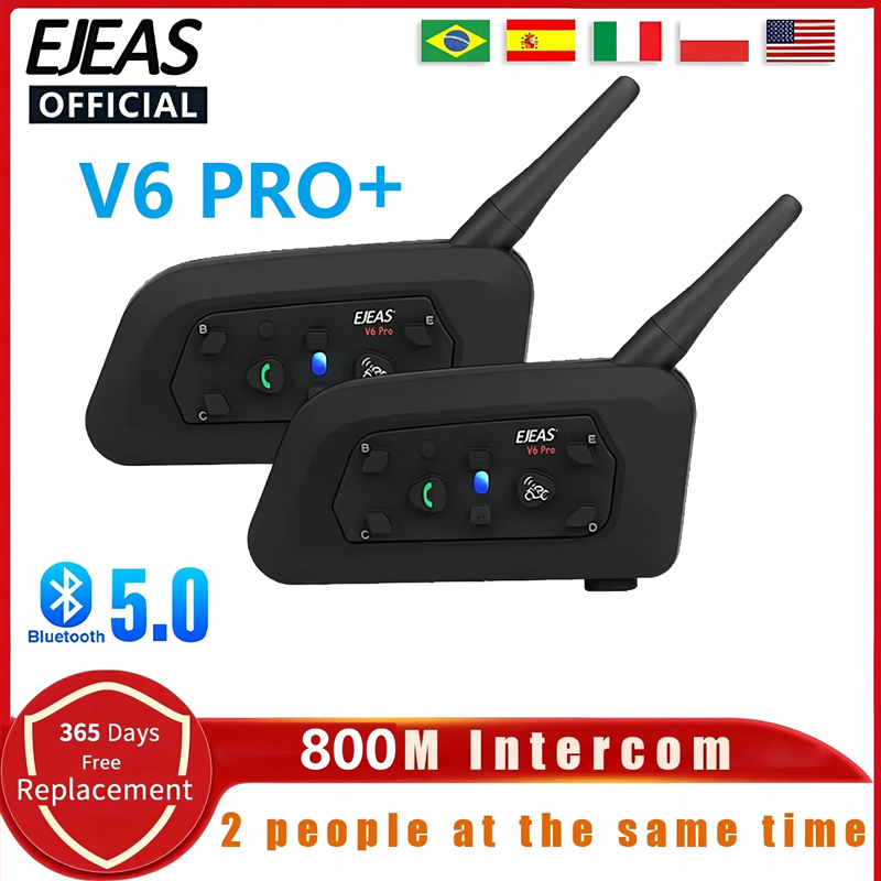 EJEAS V6 PRO casco moto aurico - Universal Motorcycle Helmet Intercom Headset recensione e prezzo