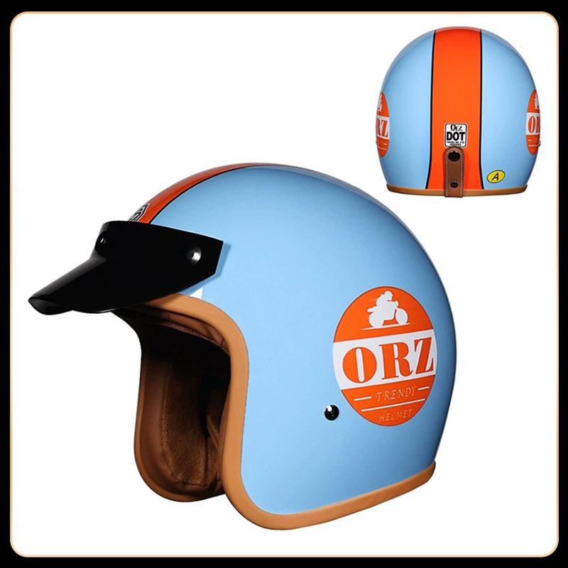 Casco Moto Vintage 3/4 Open Fa - Vintage Open Face Retro Helmet recensione e prezzo