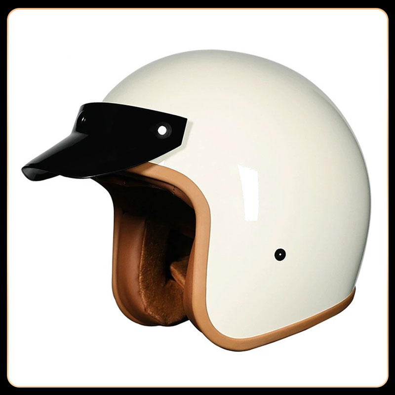 Casco Moto Vintage 3/4 Open Fa - Vintage Open Face Retro Helmet recensione e prezzo