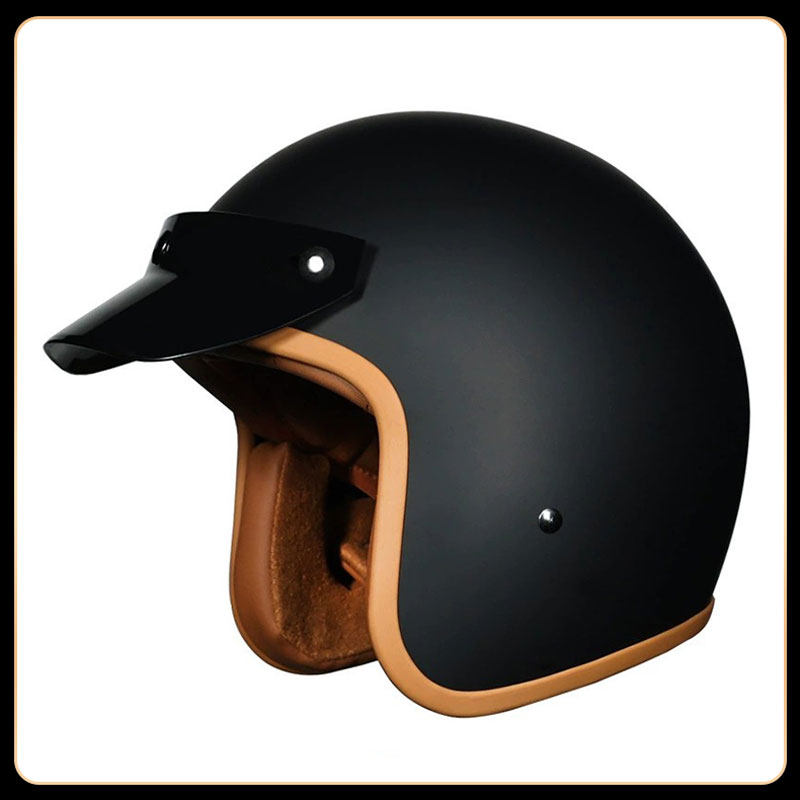 Casco Moto Vintage 3/4 Open Fa - Vintage Open Face Retro Helmet recensione e prezzo