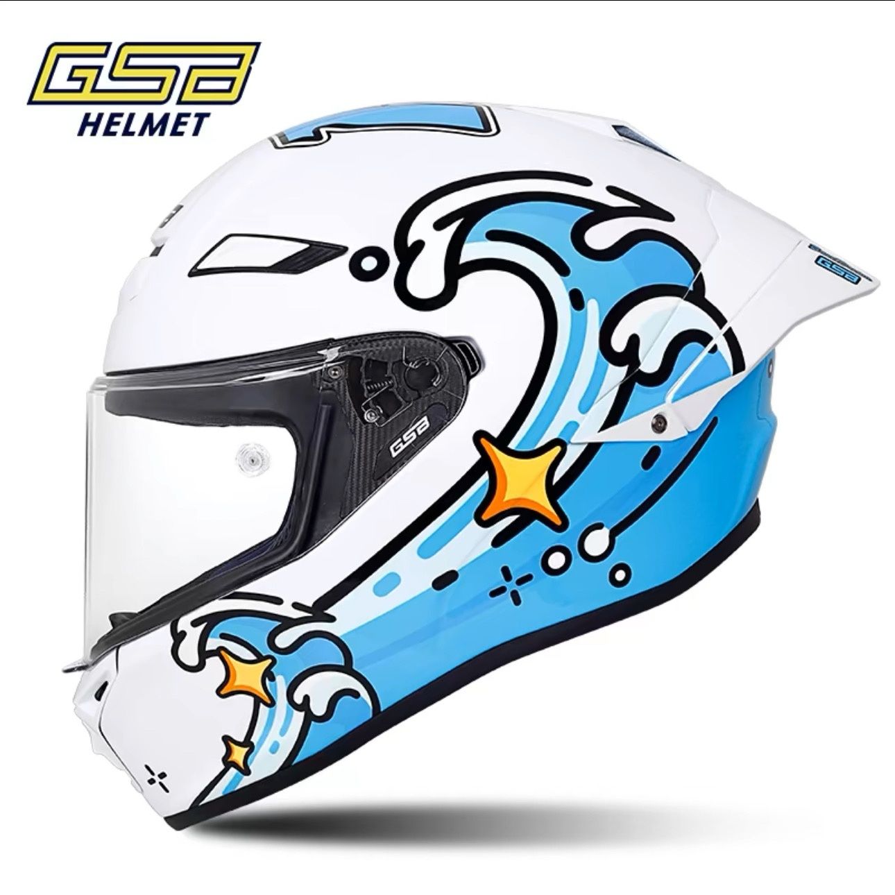 Casco GSB in Fibra di Carbonio - Carbon Fiber Lightweight Motorcycle Helmet recensione e prezzo