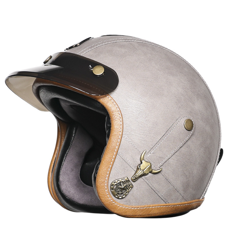 Casco Moto Vintage Aperto a Tr - Vintage Open Face Retro Helmet recensione e prezzo