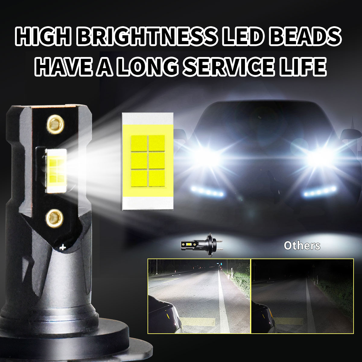 1/2/4 Pezzi Potenti Lampadine  - Universal Motorcycle Led Headlight Projector recensione e prezzo